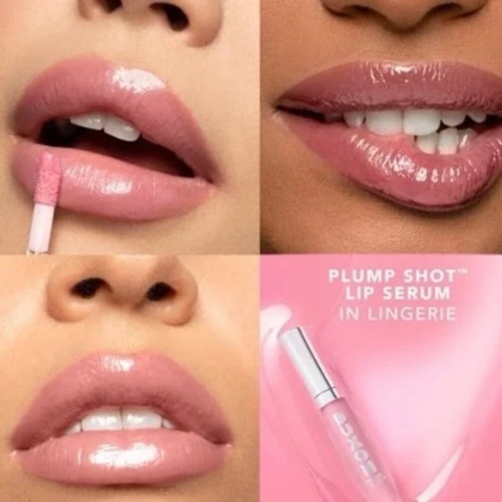 BUXOM Plump Shot Lip Serum LINGERIE Sheer Pink Gloss NIB - Picture 1 of 1